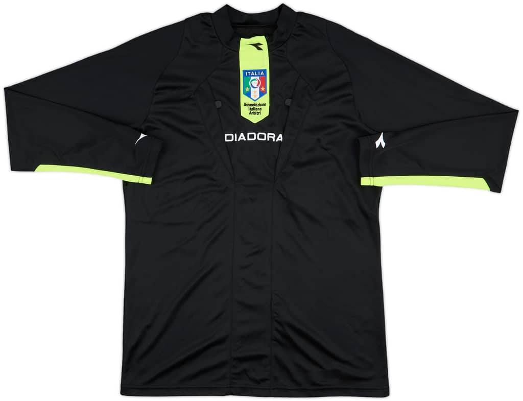 2009-10 Italy Diadora Referee L/S Shirt - 9/10 - (M)