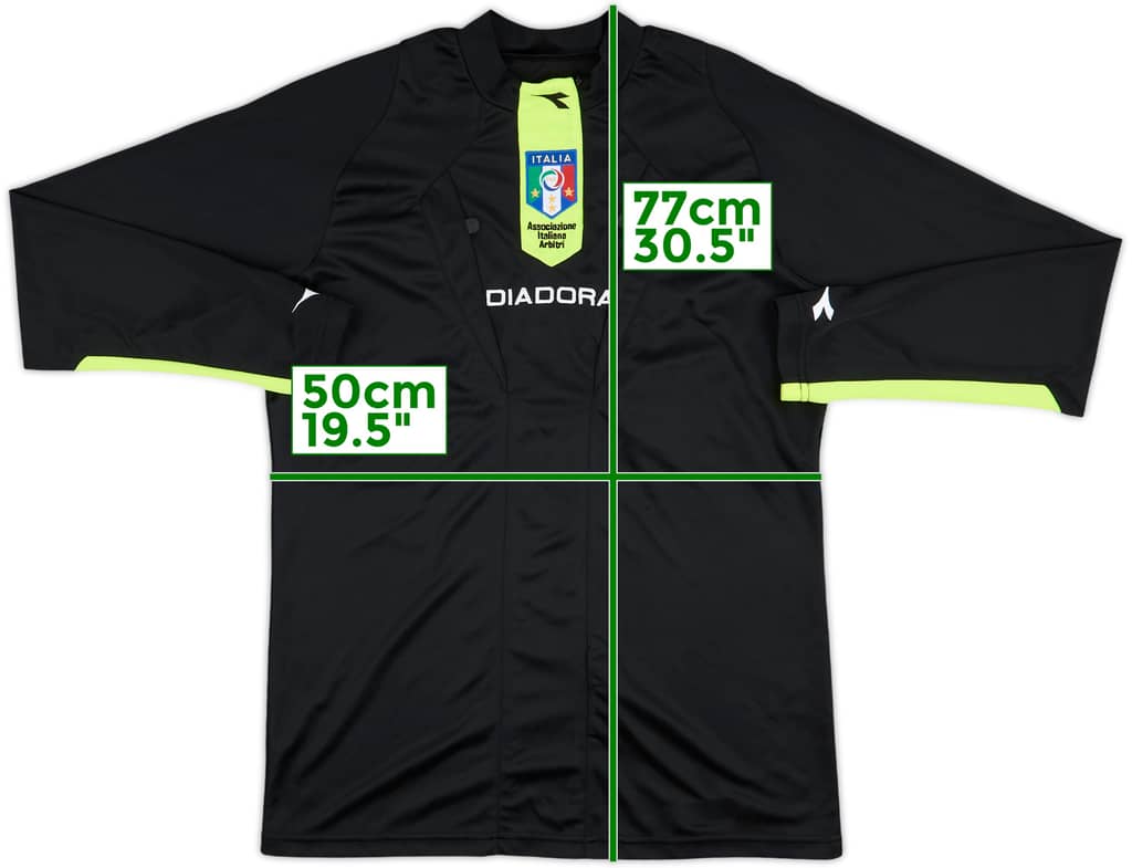 2009-10 Italy Diadora Referee L/S Shirt - 9/10 - (M)