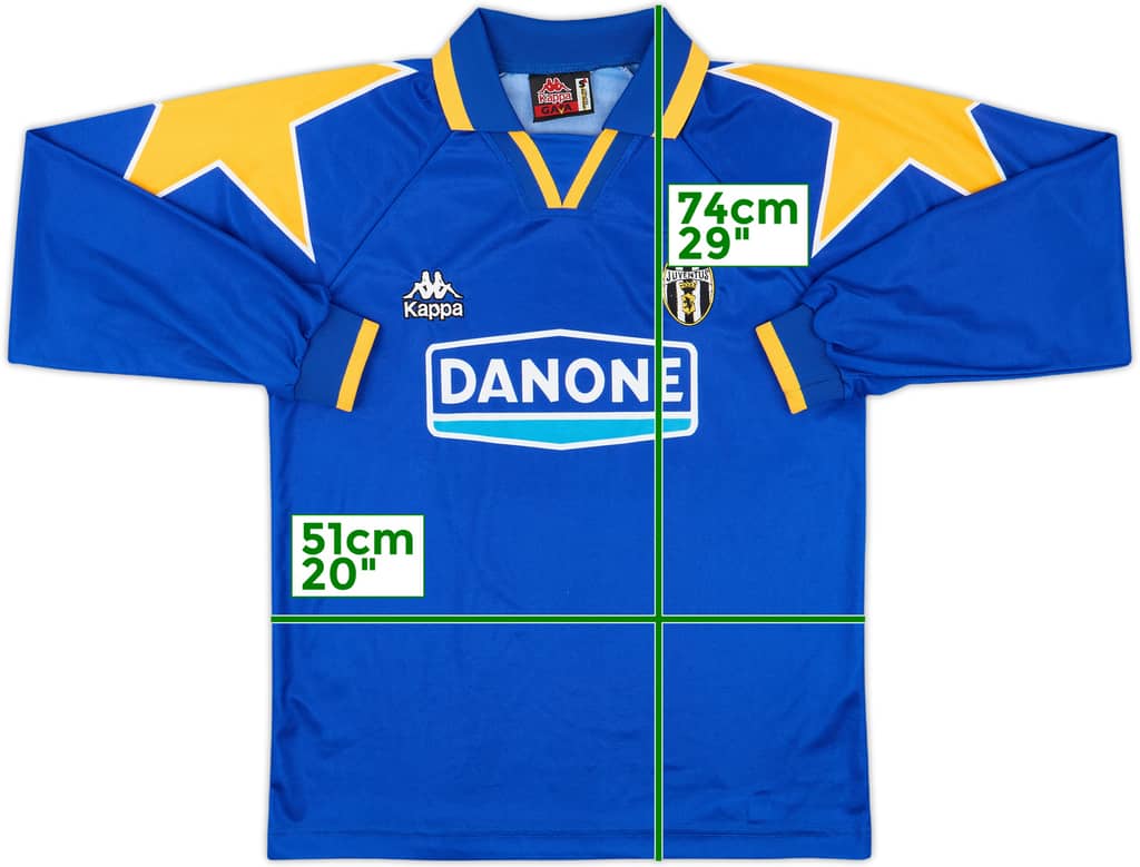 1994-95 Juventus Away L/S Shirt - 9/10 - (S)