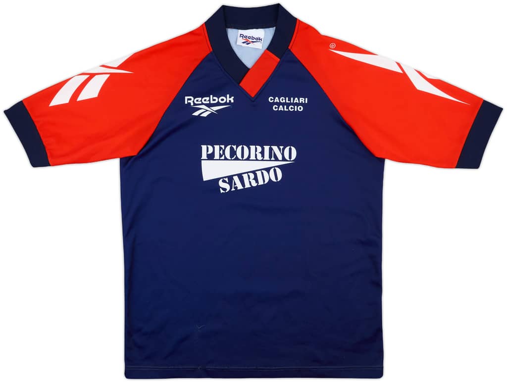 1996-97 Cagliari Reebok Training Shirt - 9/10 - (M)