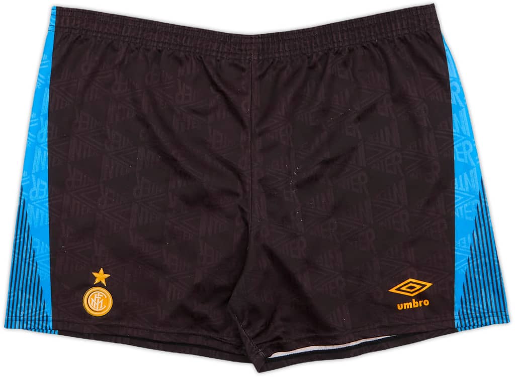 1991-93 Inter Milan Home Shorts - 5/10 - (XXL)