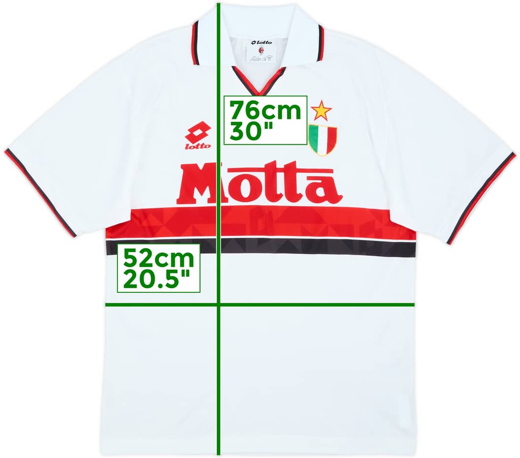 1993-94 AC Milan Away Shirt - 8/10 - (M)