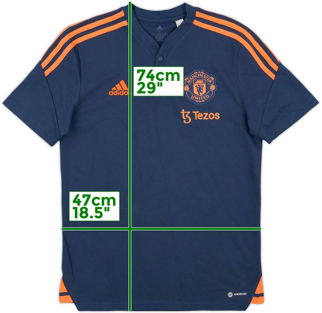 2022-23 Manchester United adidas Polo Shirt - 7/10 - (S)
