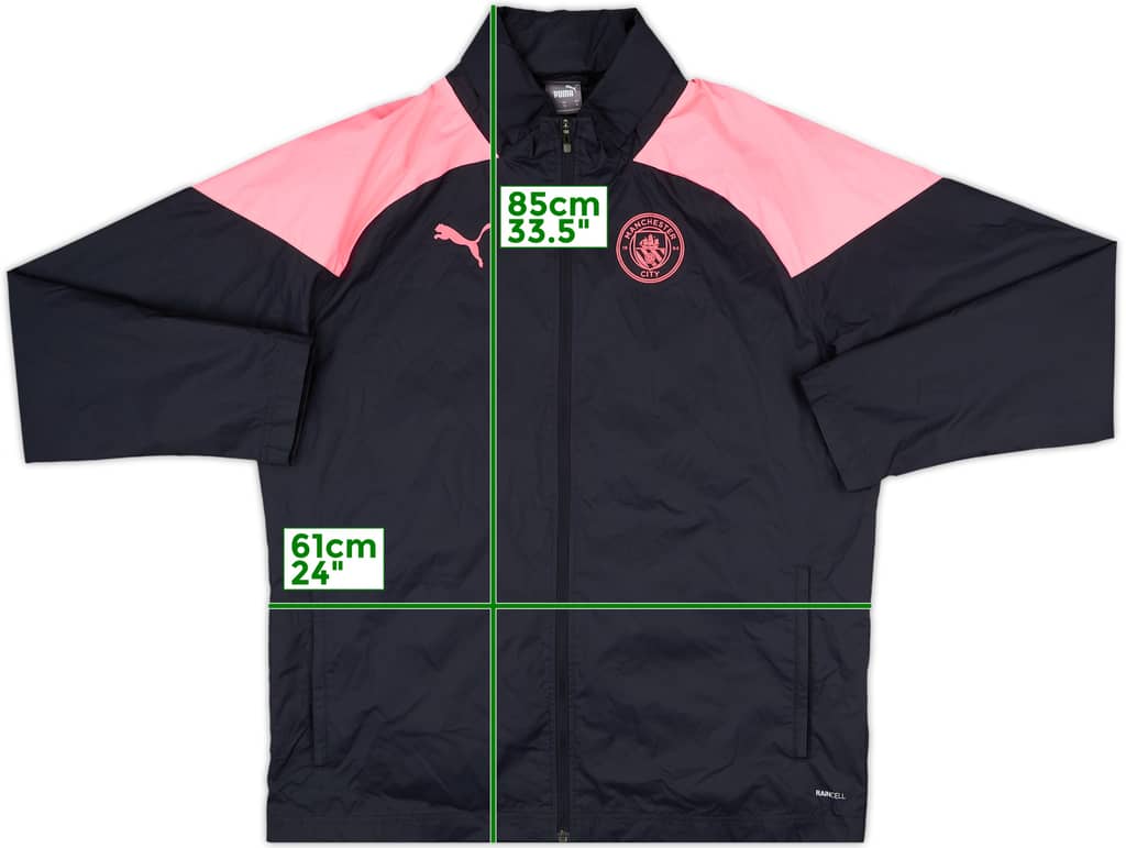 2023-24 Manchester City Puma Hooded Rain Jacket - 8/10 - (XL)