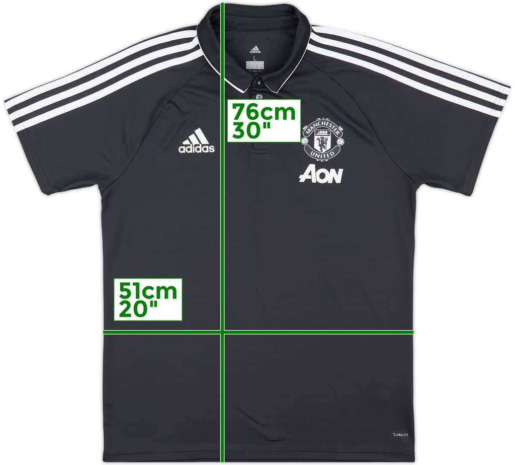 2017-18 Manchester United adidas Polo Shirt - 10/10 - (L)