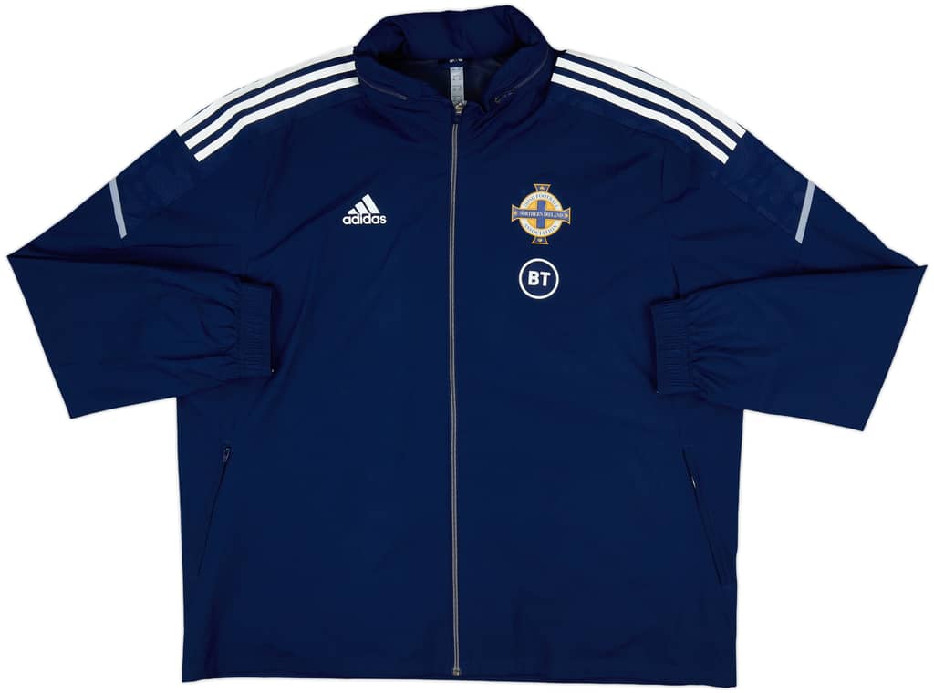 2021-22 Northern Ireland adidas Hooded Rain Jacket - 10/10 - (XXL)