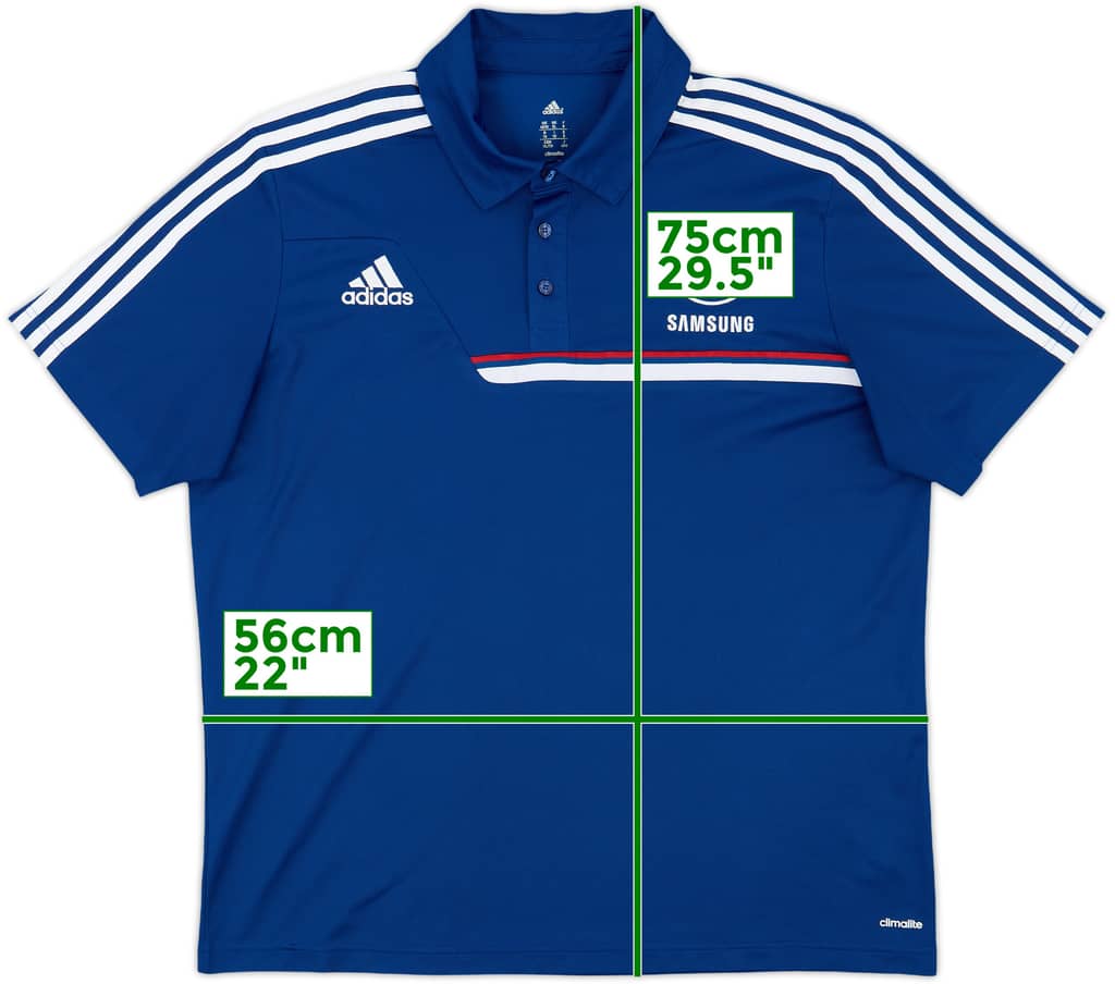 2013-14 Chelsea adidas Polo Shirt - 9/10 - (XXL)