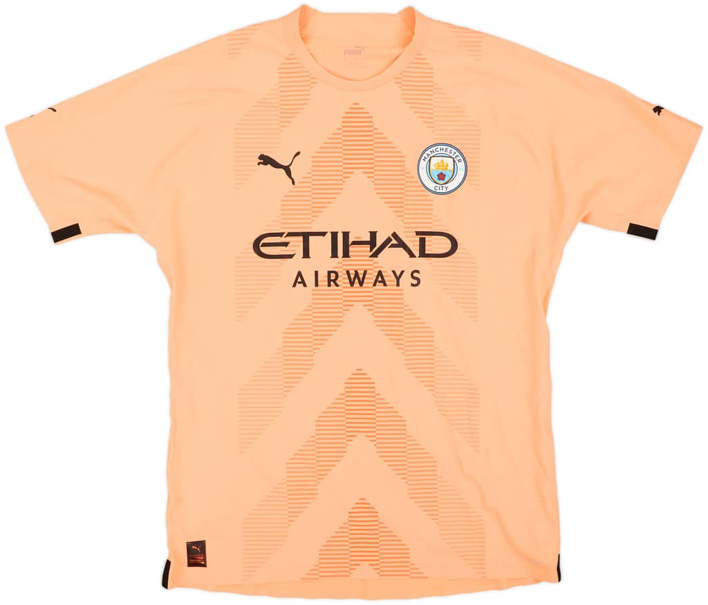 2022-23 Manchester City Player Issue S/S GK Shirt - 10/10 - (XL)