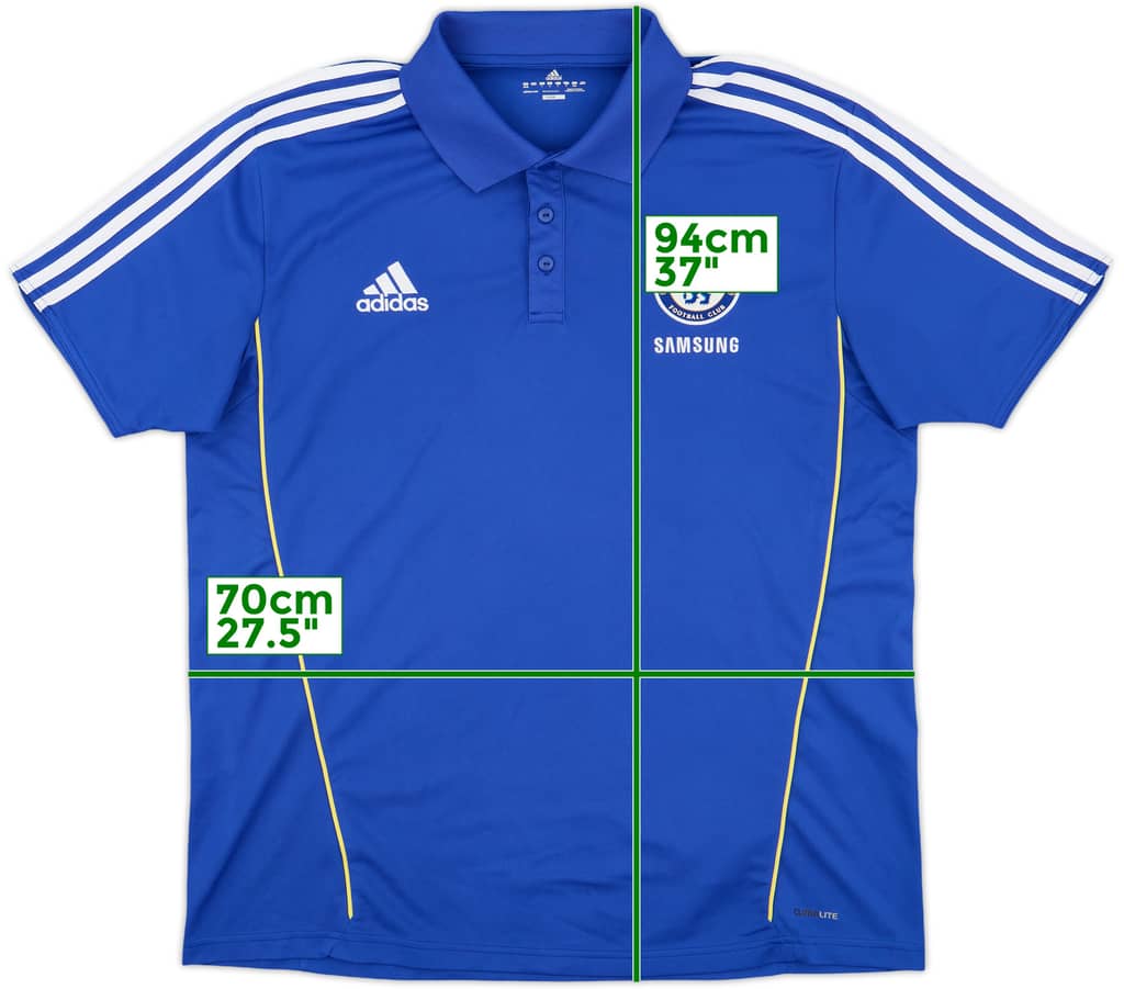 2011-12 Chelsea adidas Polo Shirt - 9/10 - (XL)