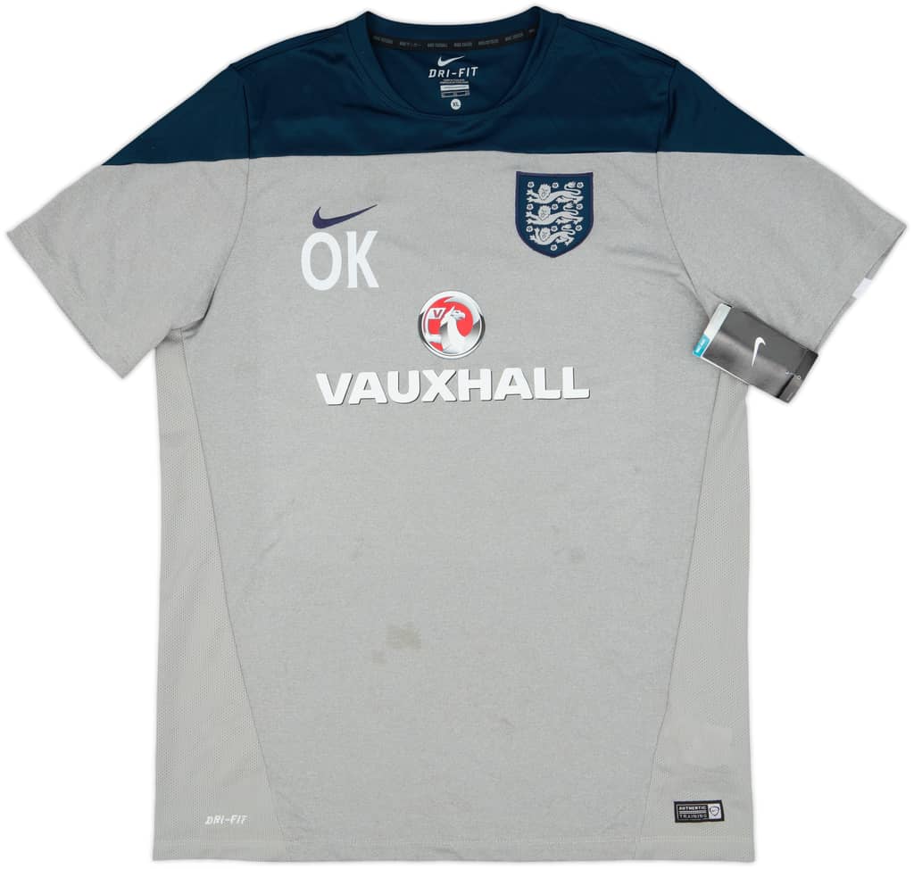 2014-15 England Nike Staff Issue Training Shirt 'OK' (XL)