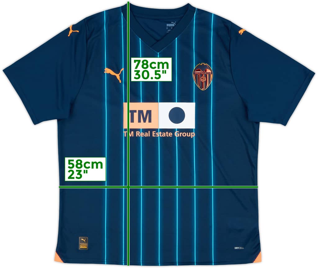2023-24 Valencia Away Shirt - 8/10 - (XL)
