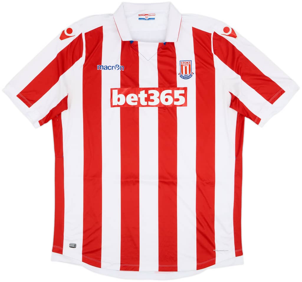 2016-17 Stoke City Home Shirt - 9/10 - (7XL)