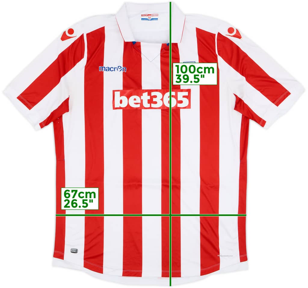 2016-17 Stoke City Home Shirt - 9/10 - (7XL)
