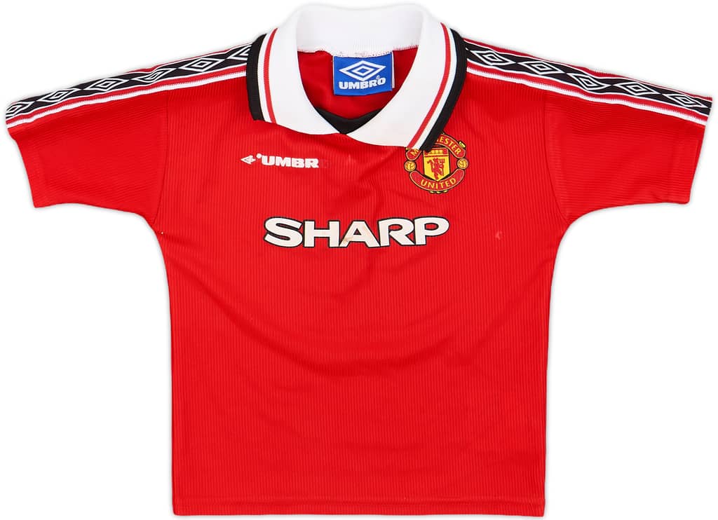1998-00 Manchester United Home Shirt - 5/10 - (2-3 Years)