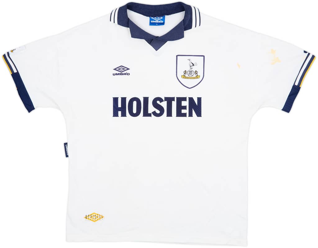 1993-95 Tottenham Home Shirt - 5/10 - (XL)