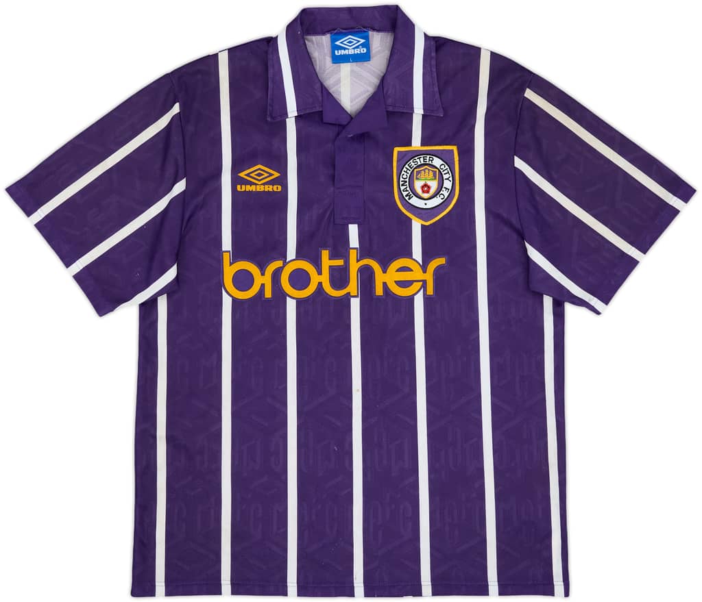 1993-94 Manchester City Away Shirt - 8/10 - (L)