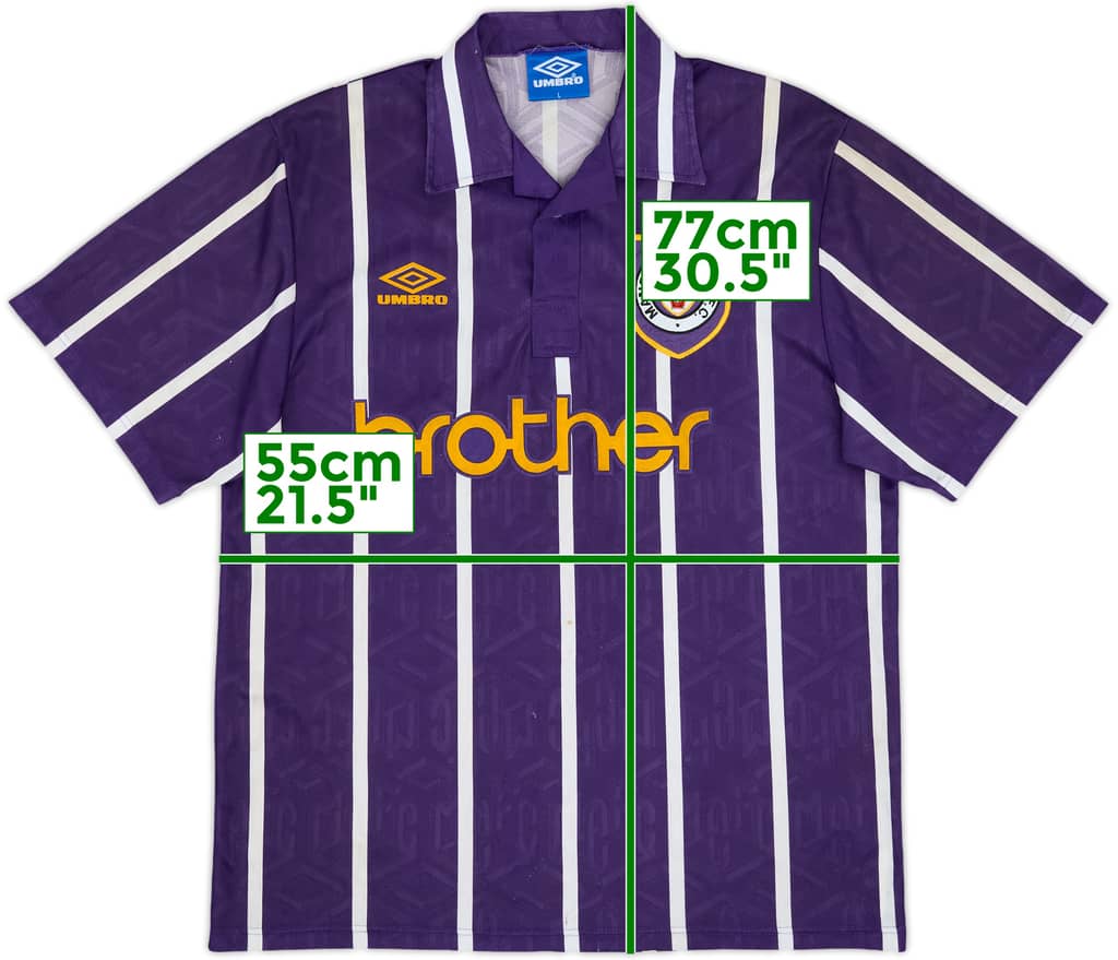 1993-94 Manchester City Away Shirt - 8/10 - (L)