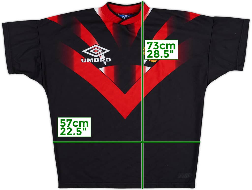 1996-97 Manchester United Umbro Training Shirt - 9/10 - (M)