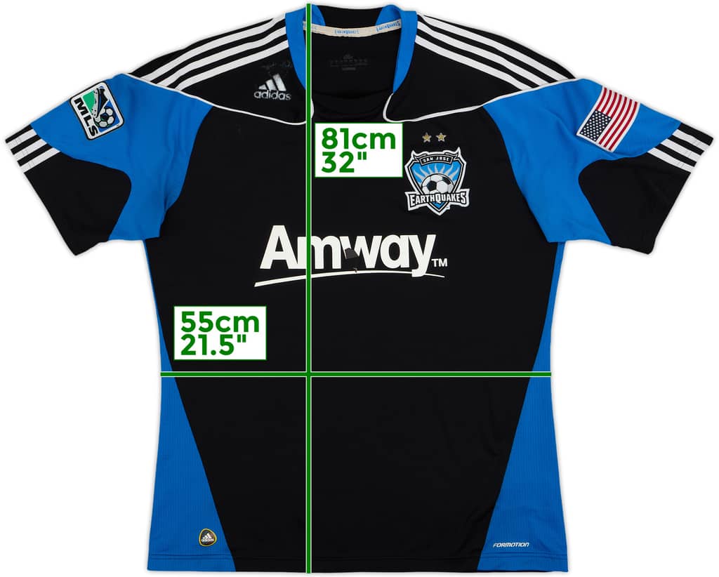 2010-11 San Jose Earthquakes Player Issue Home Shirt - 5/10 - (XL)