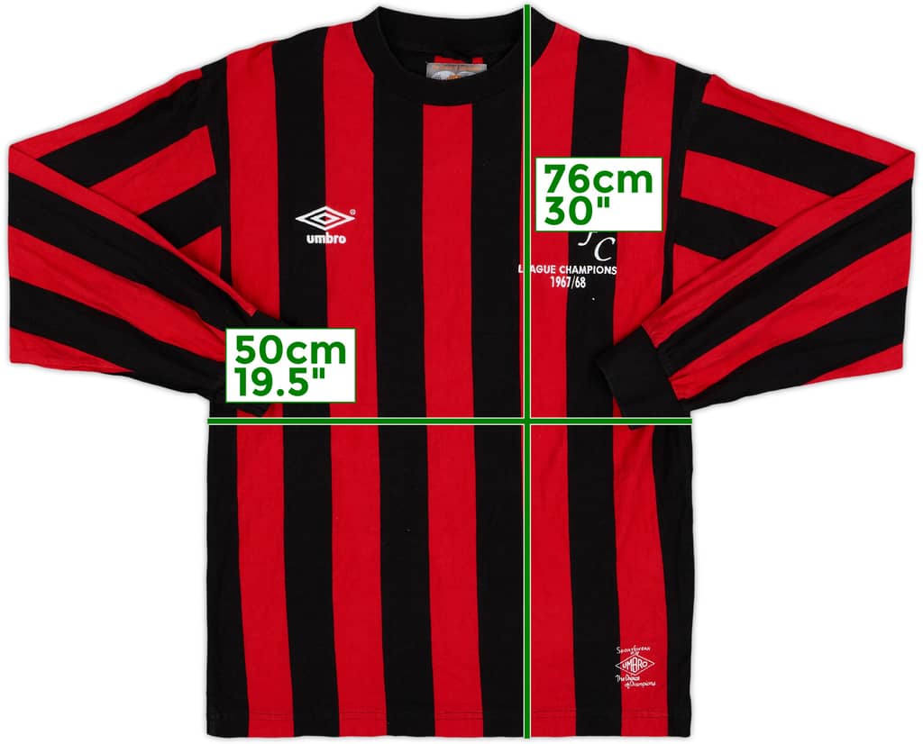 2000s Manchester City Umbro Retro 1967-68 L/S Shirt - 9/10 - (M) - 9/10 - (M)