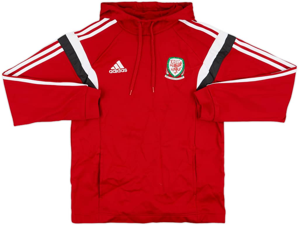 2014-15 Wales adidas Hooded Sweat Top - 9/10 - (M)