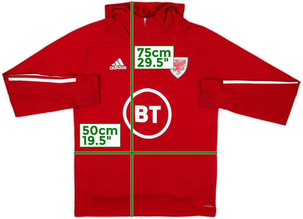 2019-20 Wales adidas 1/4 Zip Track Top - 9/10 - (S)