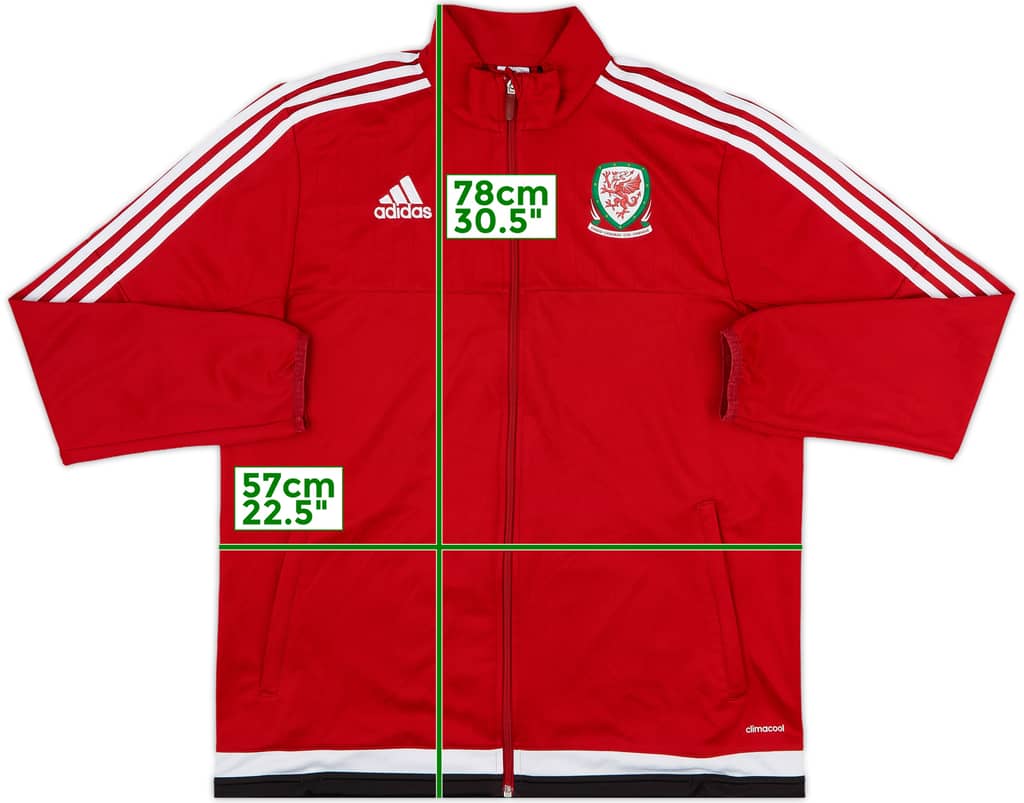 2015-16 Wales adidas Track Jacket - 8/10 - (L)