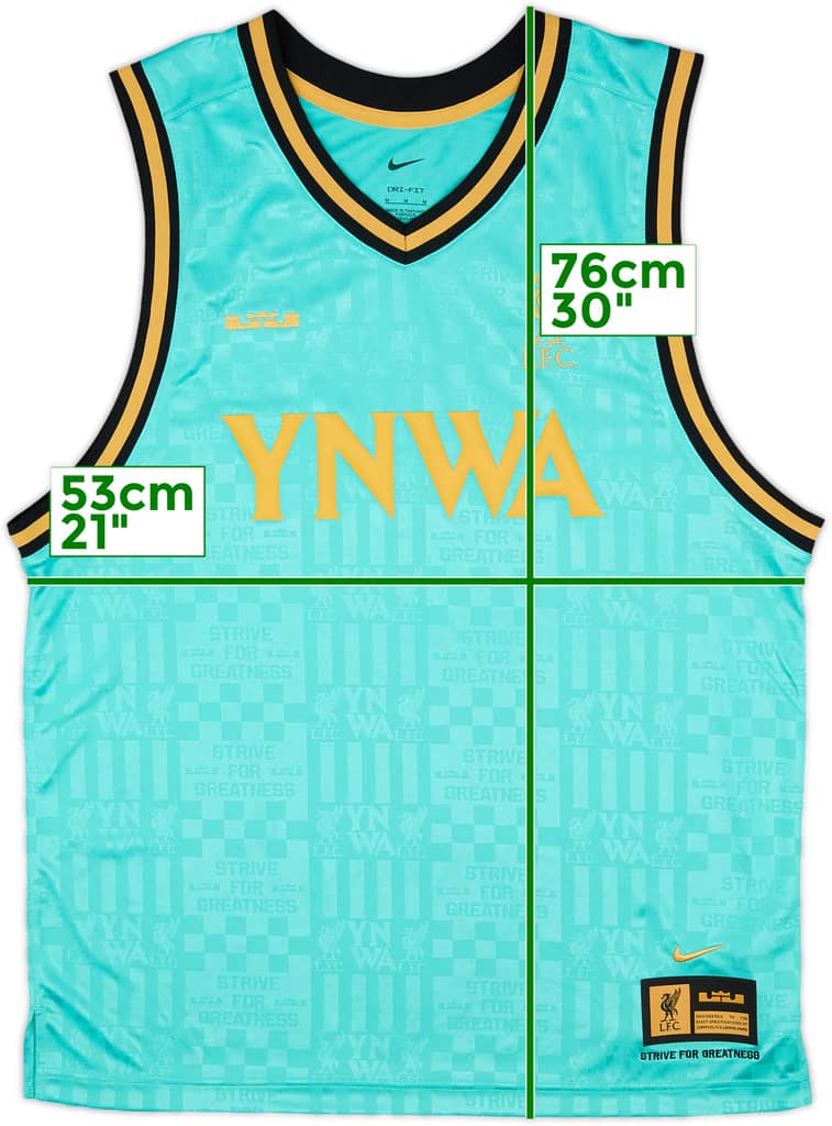 2024-25 Liverpool Nike Lebron Basketball Jersey - 8/10 - (M)