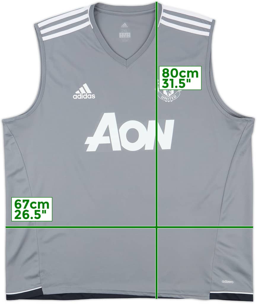 2017-18 Manchester United adidas Training Vest - 9/10 - (XXL)