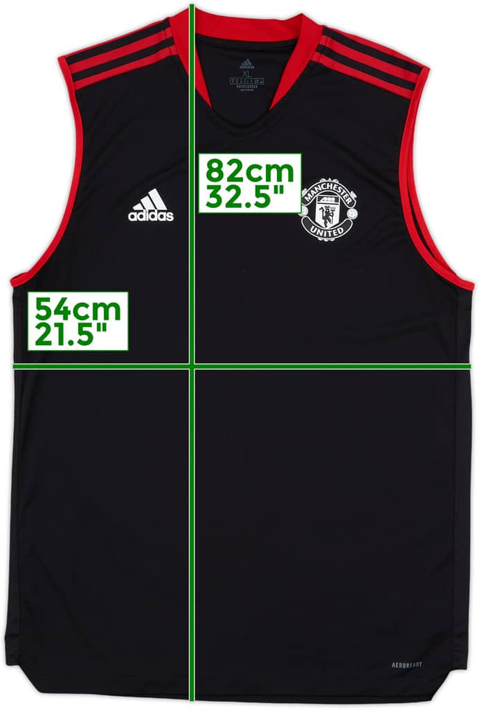 2021-22 Manchester United adidas Training Vest - 10/10 - (XL)