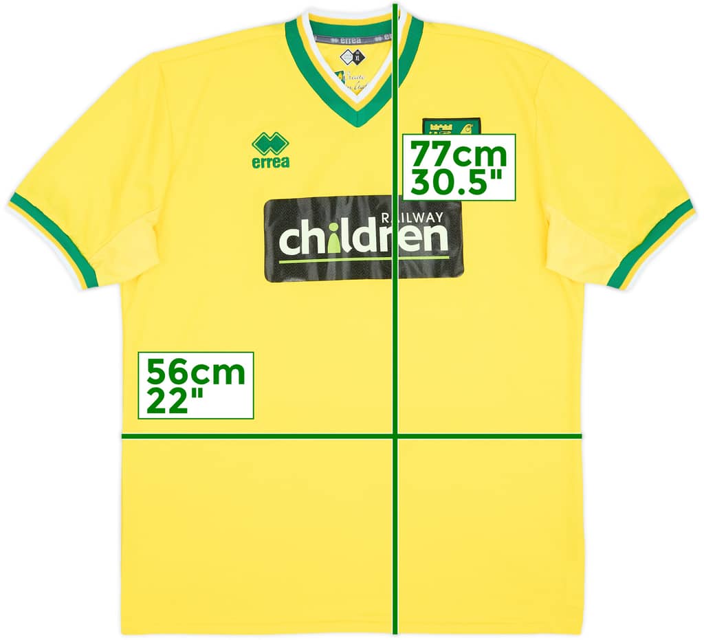 2011-12 Norwich Home Shirt - 8/10 - (XL)