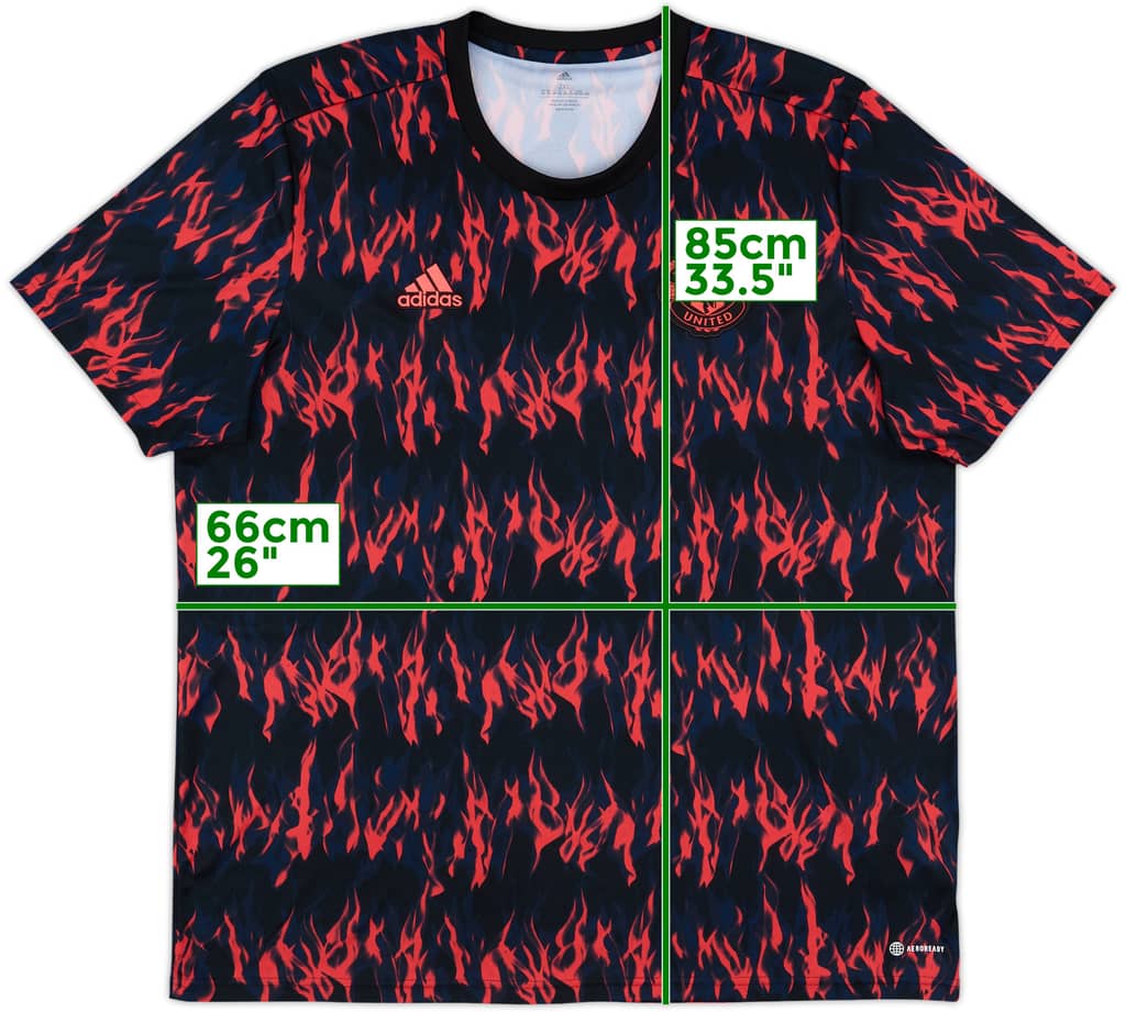 2021-22 Manchester United adidas Training Shirt - 10/10 - (XXL)