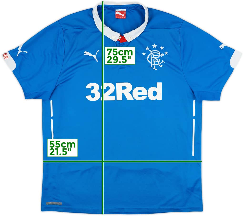 2014-15 Rangers Home Shirt - 8/10 - (XL)