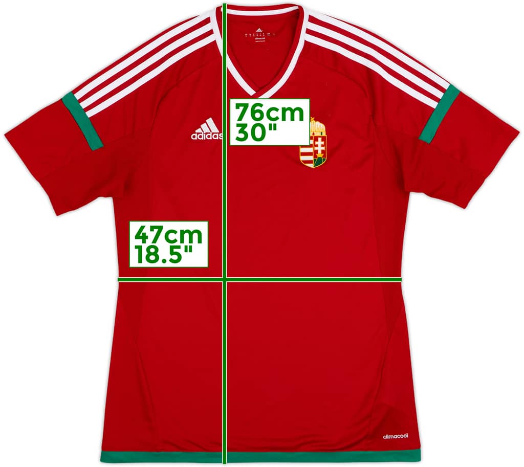 2016-18 Hungary Home Shirt - 8/10 - (M)