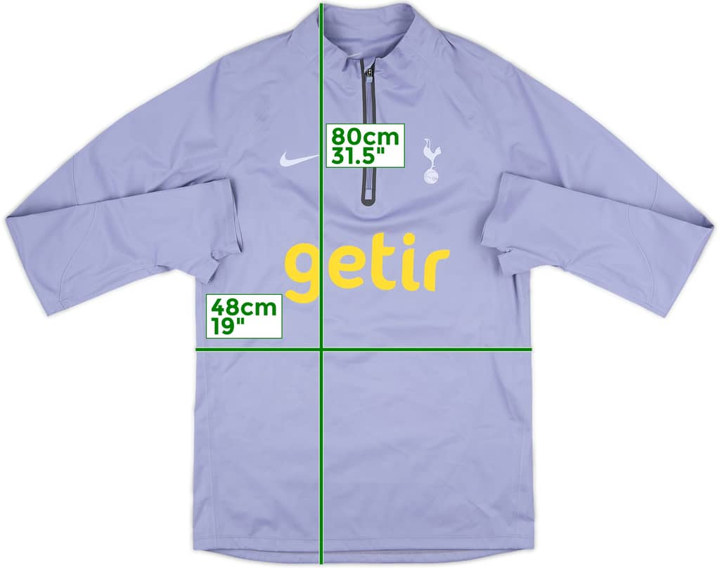2023-24 Tottenham Nike 1/4 Zip Drill Top - 9/10 - (S)