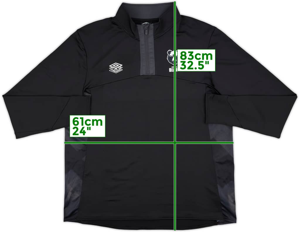 2022-23 Bristol Bears Rugby Umbro 1/4 Zip Drill Top - 8/10 - (XXL)