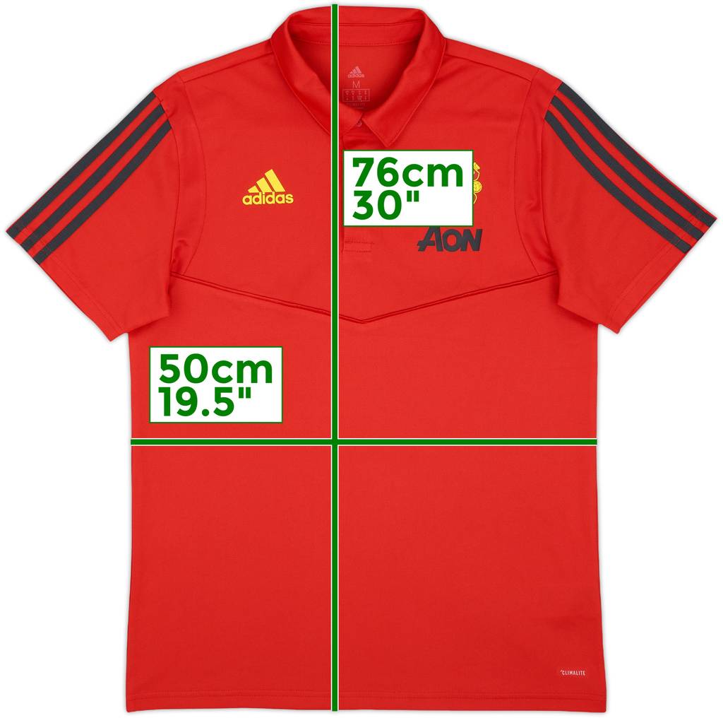 2019-20 Manchester United adidas Polo Shirt - 9/10 - (M)