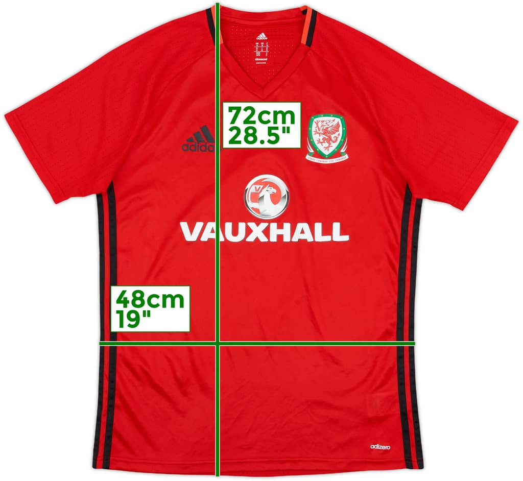 2016-17 Wales adizero Training Shirt - 9/10 - (M)