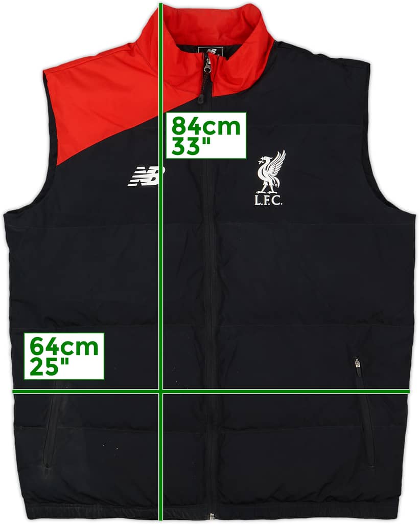 2015-16 Liverpool New Balance Padded Gilet - 7/10 - (XL)