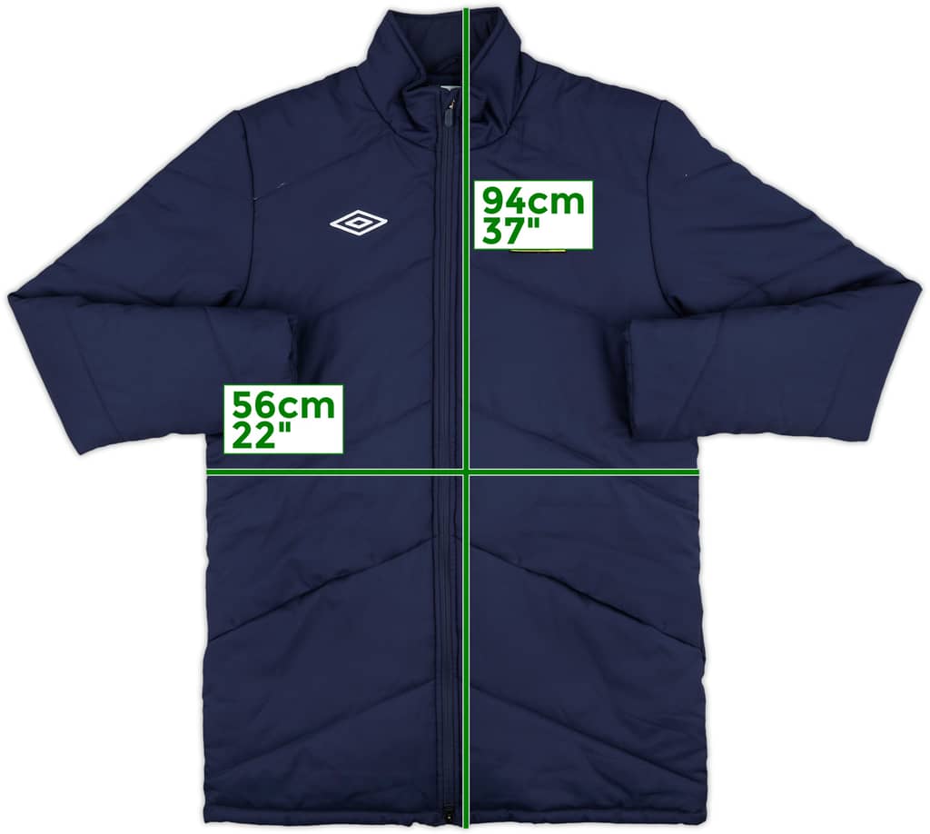 2010-11 Blackburn Umbro Padded Bench Coat - 10/10 - (M)