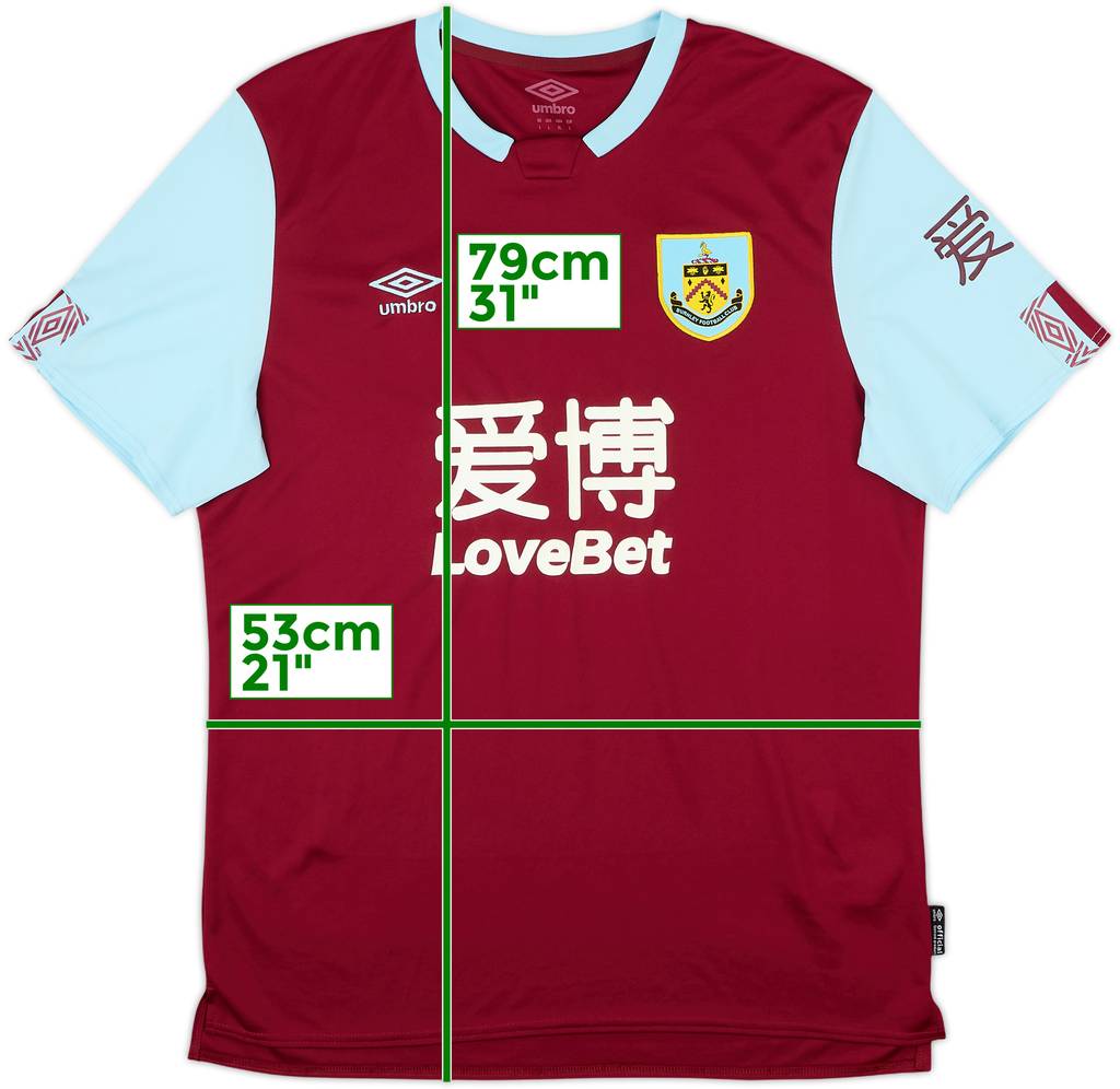 2019-20 Burnley Home Shirt - 9/10 - (L)