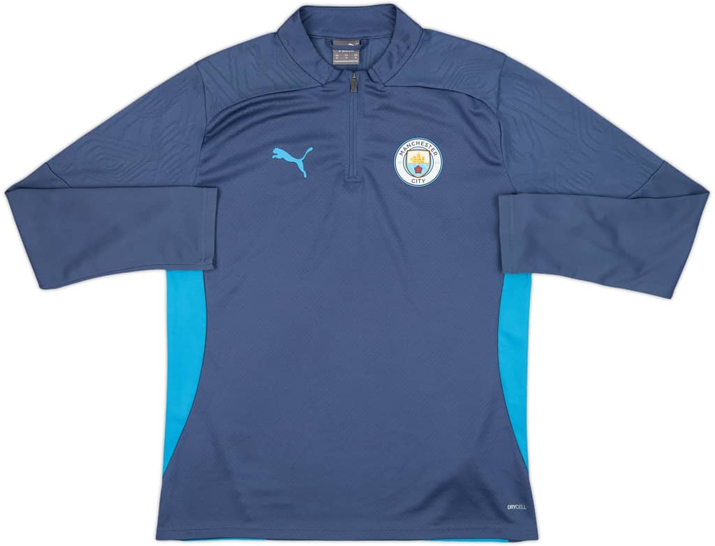 2024-25 Manchester City Puma 1/4 Zip Training Top - 10/10 - (M)