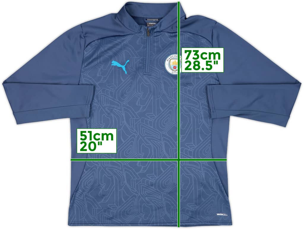 2021-22 Manchester United Puma 1/4 Zip Drill Top - 9/10 - (M)
