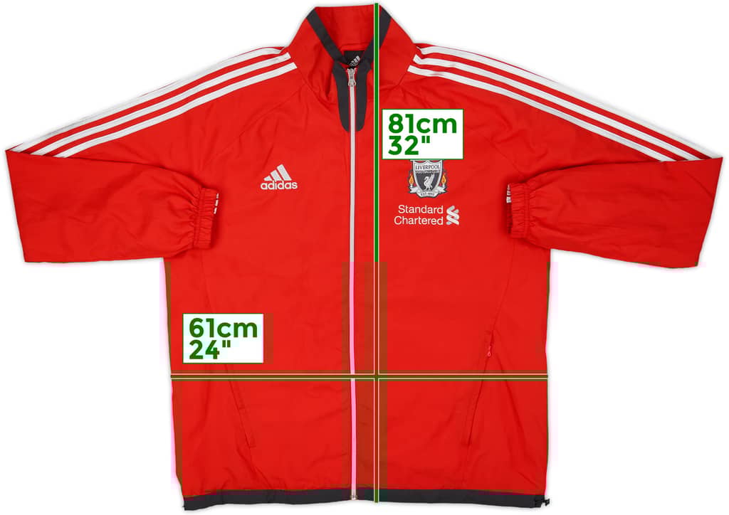 2011-12 Liverpool adidas Track Jacket - 7/10 - (L/XL)