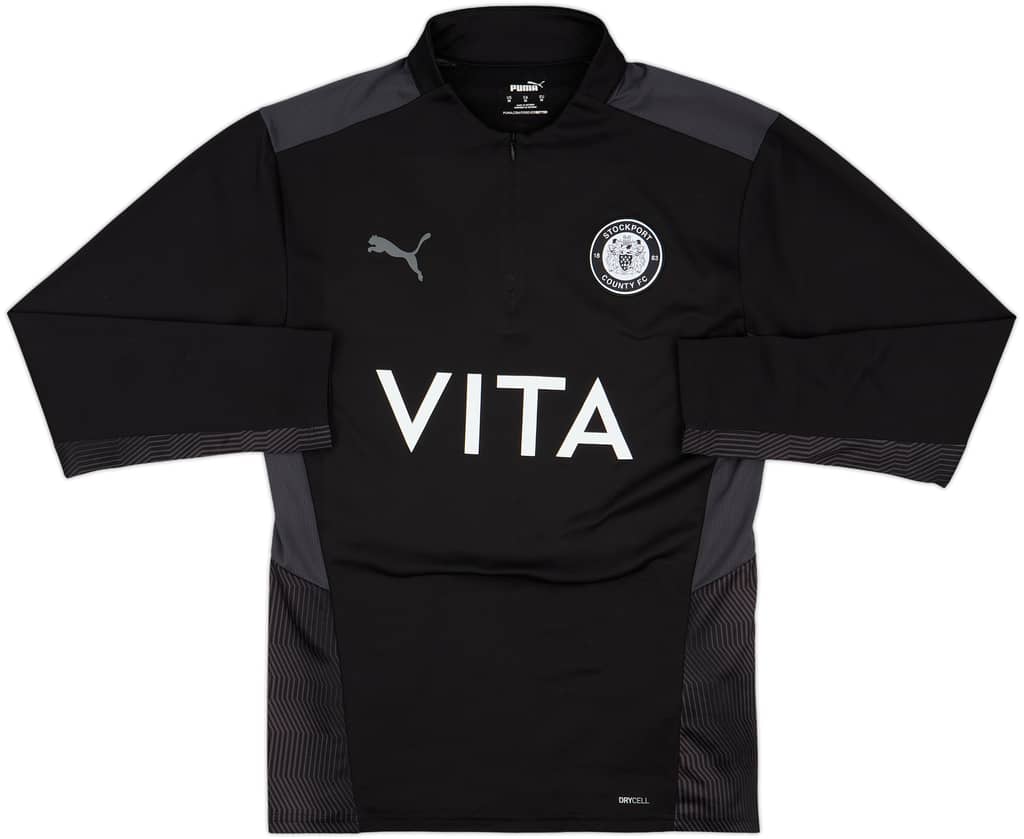 2021-22 Stockport County Puma 1/4 Zip Drill Top - 10/10 - (M)