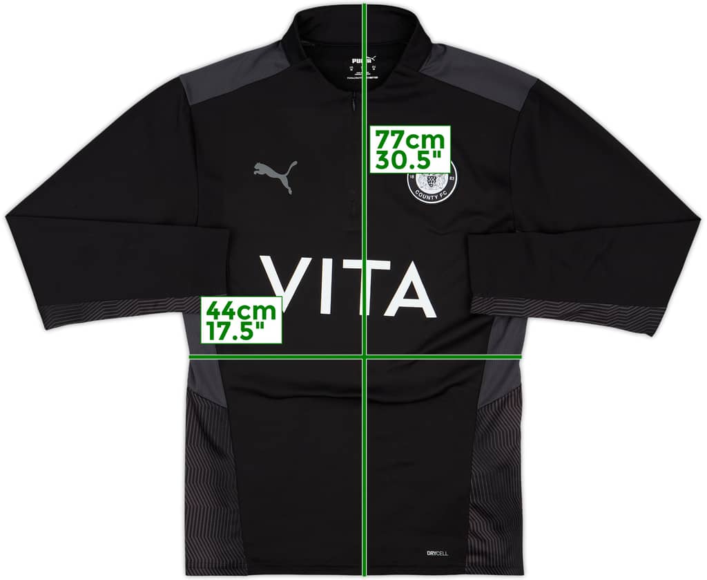 2021-22 Stockport County Puma 1/4 Zip Drill Top - 10/10 - (M)