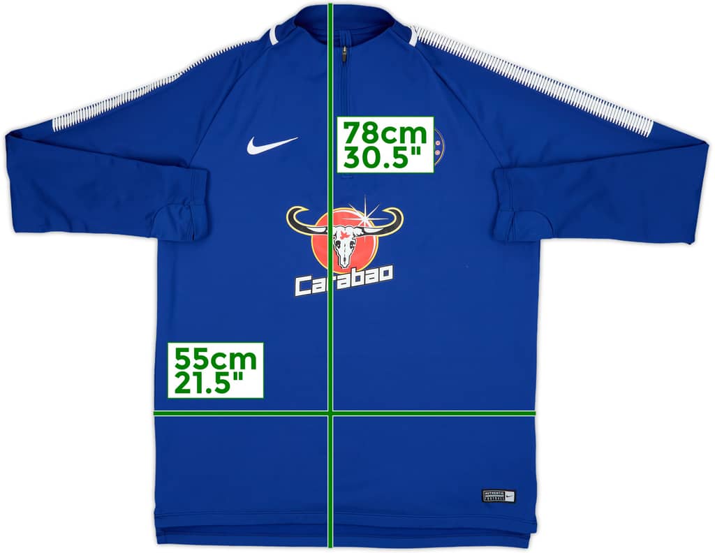 2017-18 Chelsea Nike 1/4 Zip Track Top - 9/10 - (L)