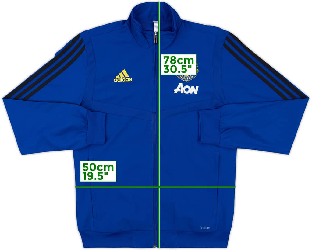 2019-20 Manchester United adidas Track Jacket - 9/10 - (S)