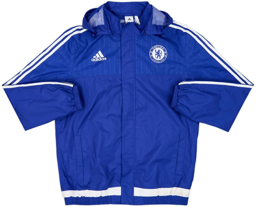 2015-16 Chelsea adidas Hooded Rain Jacket - 9/10 - (L)