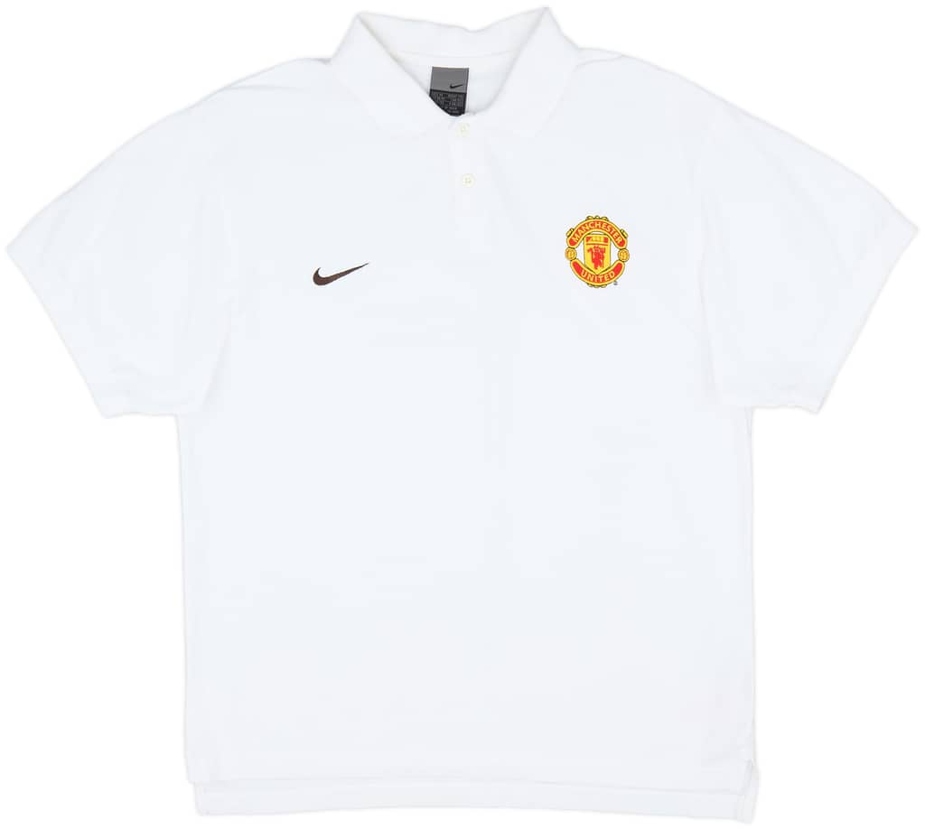 2002-03 Manchester United Nike Polo Shirt - 9/10 - (M)